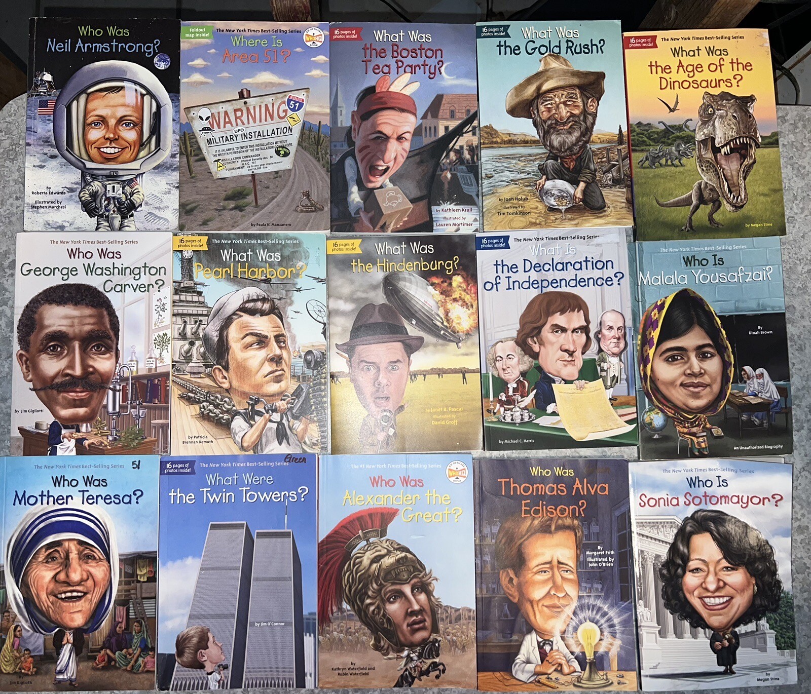 Lot Of 15 Who What Where Was Children’s Biography Books WhoHQ