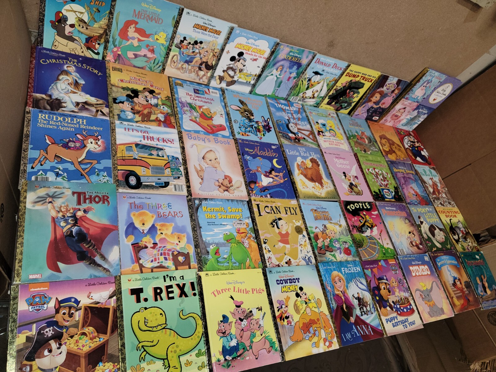 Lot of 10 A Little Golden Vintage Walt Disney Classic Kids Books MIX UNSORTED