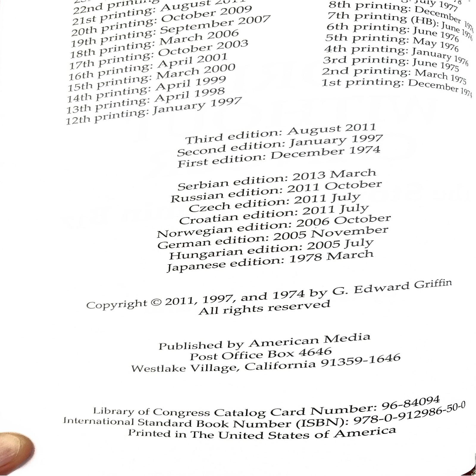 World Without Cancer B17 – G. Edward Griffin – Revised Ed 2011